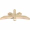 Ekena Millwork Davenport Rough Sawn Timber Gable Bracket, Douglas Fir, 48"W x 22"H x 4"D x 4"F, 11/12 Pitch GBW048X22X0404DAV00RDF - alternate 2